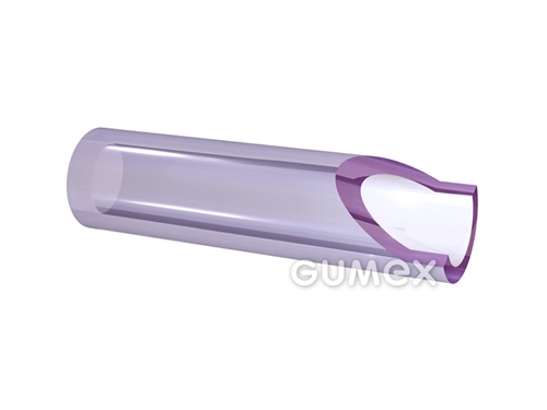 NOVOPLAST, 3/5mm (3x1mm), 78°ShA, PVC, -5°C/+40°C, transparent violett, 